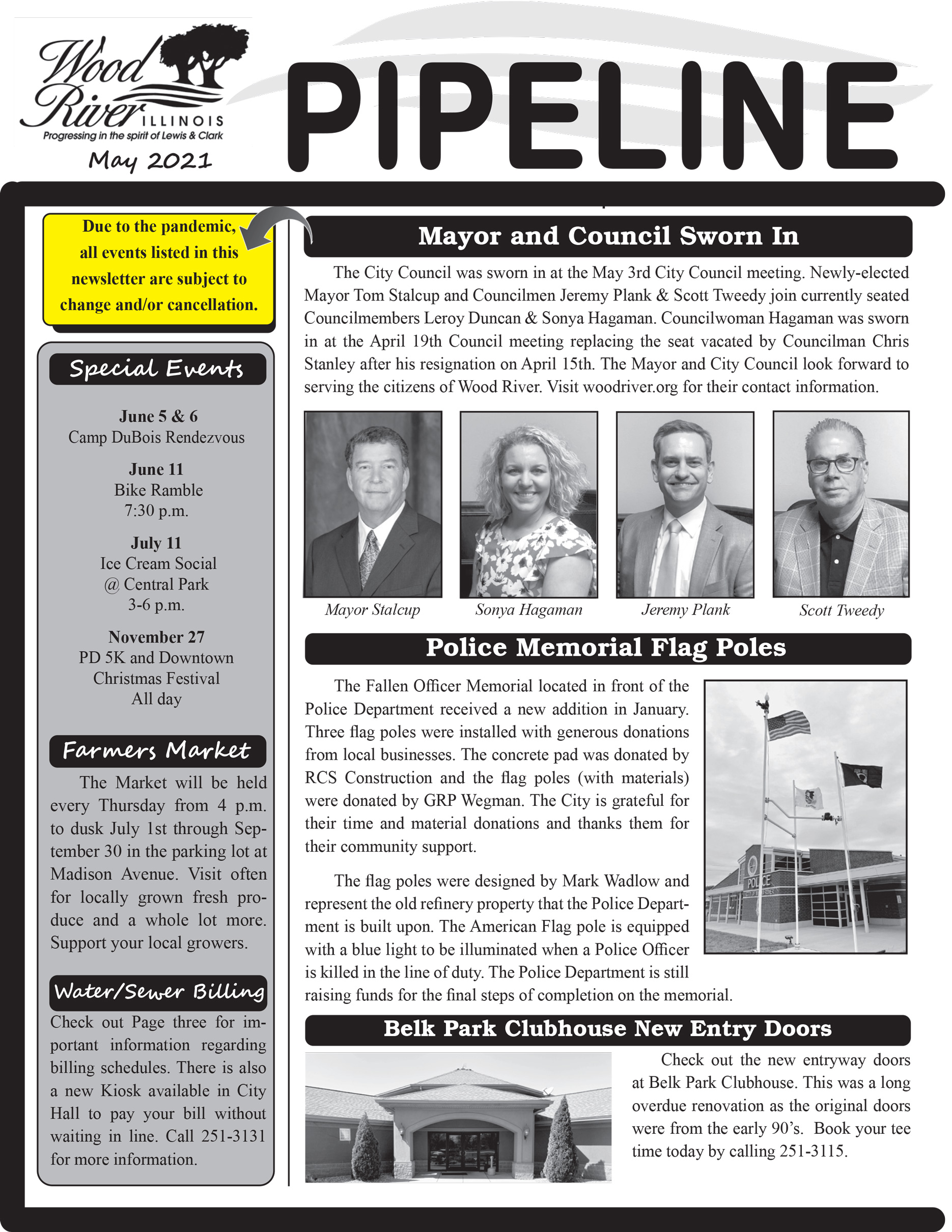 Pipeline Newsletter The City of Wood River, Illinois